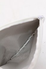 画像4: MILK / リボンポーチ  白ｘサックス S-26-07-22-004-ML-ZA-HR-ZS (4)