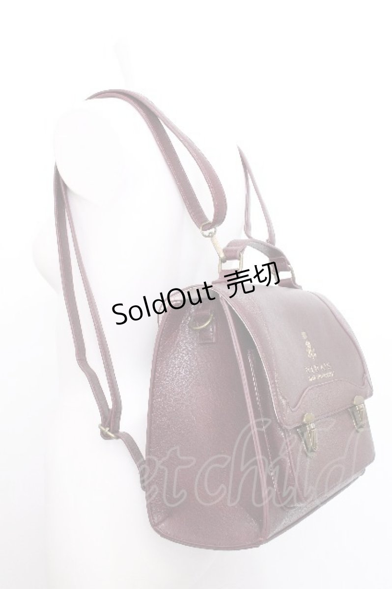画像2: m petit by misako / AM*フラップ3WAYリュック  ブラウン S-26-07-22-043-LO-BG-HR-ZS (2)