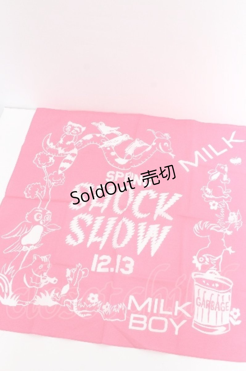 画像1: MILKBOY / SHOCK SHOW ハンカチ  ピンク S-26-07-22-005-MB-TO-HR-ZS (1)
