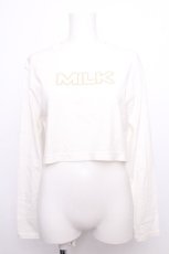 画像1: MILK / MILKショート L.S Tee  白 S-26-07-22-046-ML-TO-HR-ZS (1)