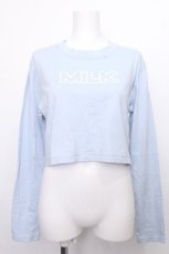 画像1: MILK / MILKショート L.S Tee  サックス S-26-07-22-048-ML-TO-HR-ZS (1)