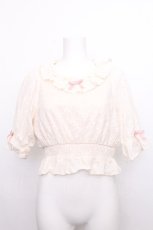 画像1: axes femme kawaii / コットンレースブラウス  オフ S-26-07-22-049-AX-BL-AS-ZS (1)
