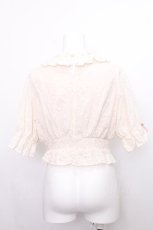 画像2: axes femme kawaii / コットンレースブラウス  オフ S-26-07-22-049-AX-BL-AS-ZS (2)