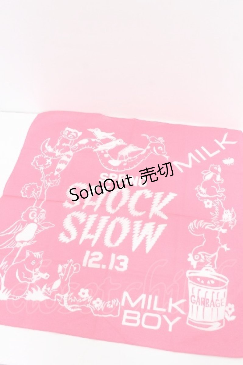 画像1: MILKBOY / SHOCK SHOW ハンカチ  ピンク S-26-07-22-006-MB-TO-HR-ZS (1)