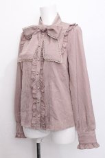 画像3: Amavel / リボンタイブラウス  ピンク S-26-07-22-052-CA-BL-AS-ZS (3)