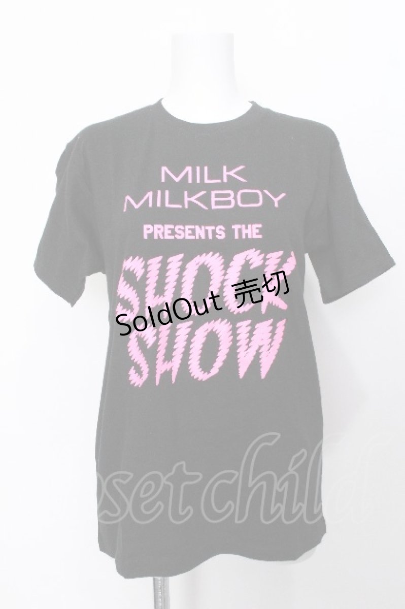 画像1: MILKBOY / SHOCK SHOW TEE S 黒 S-26-07-22-054-MB-TO-HR-ZS (1)