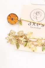画像2: axes femme / フルーツモチーフヘアピン  イエロー S-26-07-22-025-AX-AC-AS-ZS (2)