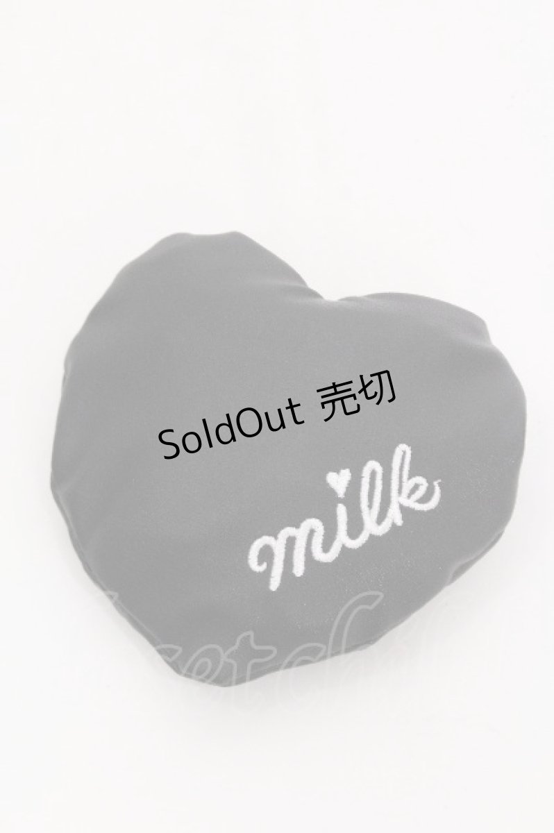 画像3: MILK / ハートエコバッグ  黒 S-26-07-22-028-ML-BG-HR-ZS (3)