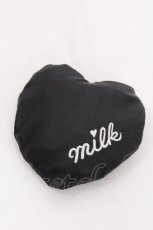 画像3: MILK / ハートエコバッグ  黒 S-26-07-22-028-ML-BG-HR-ZS (3)