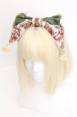 画像1: BABY,THE STARS SHINE BRIGHT / Labyrinth Collection Room 古城に眠る秘密の部屋 カチューシャ  オフｘグリーン S-26-07-22-031-BA-AC-AS-ZS (1)