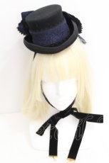画像2: Hoshibako Works / Rozen Maiden x HoshibakoWorks 蒼星石ミニハット  紺 S-26-07-22-034-LO-AC-AS-ZS (2)
