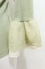 画像4: axes femme / リブカットソー  グリーン S-26-07-23-022-AX-TO-AS-ZS (4)