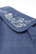 画像6: axes femme POETIQUE / マリン刺繍オフショルブラウス  ブルー S-26-07-23-025-AX-BL-AS-ZS (6)