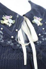 画像4: axes femme / フラワーカラーカットプルオーバー  紺 S-26-07-23-026-AX-TO-AS-ZS (4)