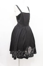 画像2: axes femme / 鍵刺繍ジャンスカ  黒 S-26-07-23-040-AX-OP-AS-ZS (2)