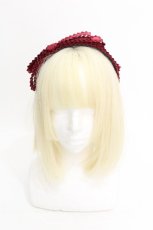 画像1: LOLITA / リボンカチューシャ  ワイン S-26-07-23-006-LO-AC-AS-ZS (1)