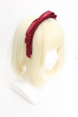 画像2: LOLITA / リボンカチューシャ  ワイン S-26-07-23-006-LO-AC-AS-ZS (2)