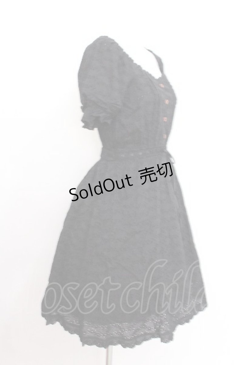 画像2: axes femme POETIQUE / 【柴田あやなさんコラボ】コットンレースワンピース  黒 S-26-07-23-043-AX-OP-AS-ZS (2)