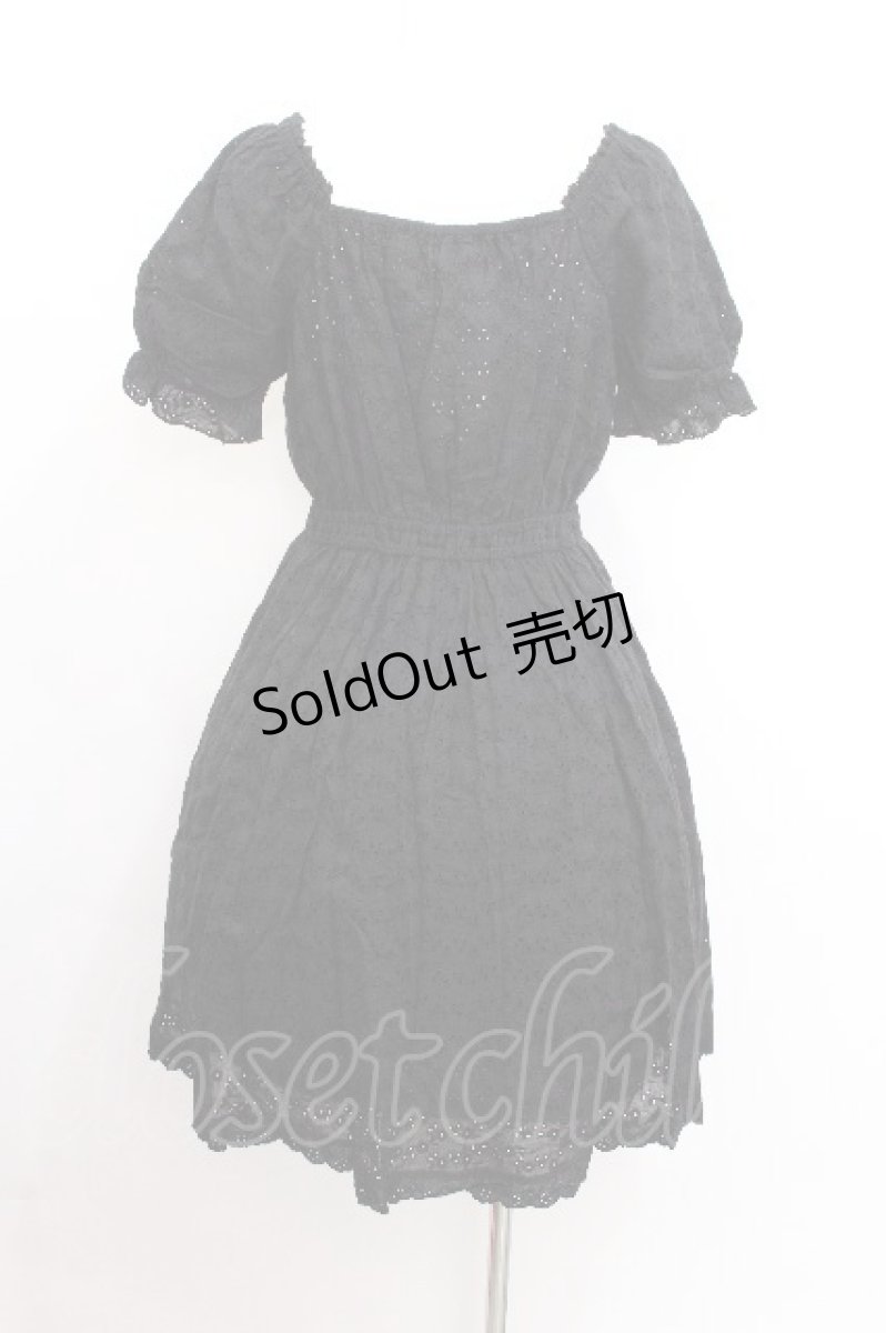 画像3: axes femme POETIQUE / 【柴田あやなさんコラボ】コットンレースワンピース  黒 S-26-07-23-043-AX-OP-AS-ZS (3)