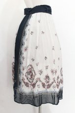画像3: axes femme / ブーケパネル柄スカート  紺 S-26-07-23-050-AX-SK-AS-ZS (3)