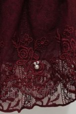 画像4: axes femme / レース重ねペチスカート  ワイン S-26-07-23-053-AX-SK-AS-ZS (4)