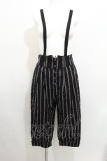 画像1: axes femme POETIQUE / サス付きハーフパンツ  黒 S-26-07-23-055-AX-PA-AS-ZS (1)