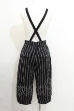 画像2: axes femme POETIQUE / サス付きハーフパンツ  黒 S-26-07-23-055-AX-PA-AS-ZS (2)