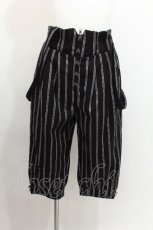 画像4: axes femme POETIQUE / サス付きハーフパンツ  黒 S-26-07-23-055-AX-PA-AS-ZS (4)