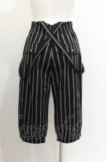 画像6: axes femme POETIQUE / サス付きハーフパンツ  黒 S-26-07-23-055-AX-PA-AS-ZS (6)