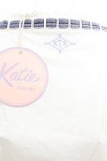 画像4: Katie / NO COUNTRY puff ワンピース  白×ラベンダー S-26-07-23-060-LO-OP-TE-ZS (4)
