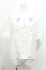 画像1: Amavel / Magical Cosmic Cosmetic 半袖ブラウス  白 S-26-07-23-012-CA-BL-AS-ZS (1)