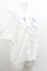 画像2: Amavel / Magical Cosmic Cosmetic 半袖ブラウス  白 S-26-07-23-012-CA-BL-AS-ZS (2)