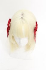画像1: LOLITA / リボンバレッタ  赤 S-26-07-23-002-LO-ZA-AS-ZS (1)
