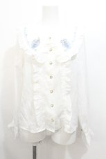 画像1: Amavel / Magical Cosmic Cosmetic 半袖ブラウス  白 S-26-07-23-013-CA-BL-AS-ZS (1)