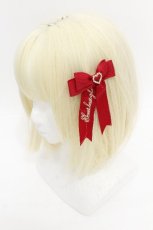 画像2: LOLITA / リボンバレッタ  赤 S-26-07-23-002-LO-ZA-AS-ZS (2)
