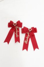 画像3: LOLITA / リボンバレッタ  赤 S-26-07-23-002-LO-ZA-AS-ZS (3)