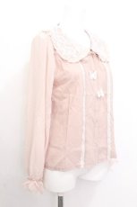 画像2: axes femme kawaii / パピヨンブラウス  ベージュ S-26-07-23-016-AX-BL-AS-ZS (2)