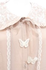 画像5: axes femme kawaii / パピヨンブラウス  ベージュ S-26-07-23-016-AX-BL-AS-ZS (5)