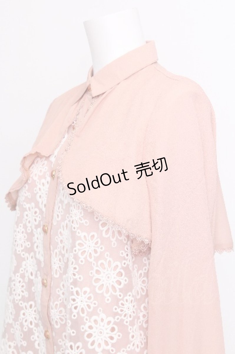 画像3: axes femme POETIQUE / オーガンジー刺繍ブラウス  アワピンク S-26-07-24-026-AX-BL-HR-ZS (3)
