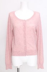 画像1: Ank Rouge / ドットカーディガン M ピンク S-26-07-24-027-CA-TO-SZ-ZS (1)