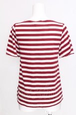 画像2: axes femme / /ボーダーカットソー  赤ｘ白 S-26-07-24-029-AX-TO-AS-ZS (2)