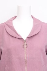 画像3: axes femme / スカラップ刺繍ブルゾン  パープル S-26-07-24-031-AX-JA-HR-ZS (3)