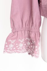 画像4: axes femme / スカラップ刺繍ブルゾン  パープル S-26-07-24-031-AX-JA-HR-ZS (4)