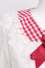 画像4: BABY,THE STARS SHINE BRIGHT / ゆらゆらいちごのHappy Berry Presentギンガムブラウス  赤ｘ白 S-26-07-24-003-BA-BL-HR-ZS (4)