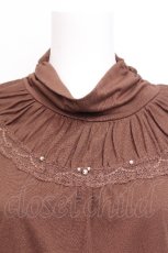 画像3: axes femme / ハイネックインナーカットソー  ブラウン S-26-07-24-037-AX-TO-AS-ZS (3)
