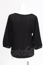 画像2: axes femme / バラ刺繍入りドルマンプルオーバー  黒 S-26-07-24-038-AX-TO-HR-ZS (2)