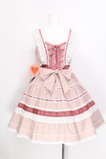 画像2: BABY,THE STARS SHINE BRIGHT / Waffle Cottonティアードジャンパースカート  ピンク S-26-07-24-046-BA-OP-HR-ZS (2)