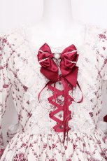 画像3: BABY,THE STARS SHINE BRIGHT / Cinderella きらめく魔法の舞踏会 柄ワンピース  白ｘワイン S-26-07-24-049-BA-OP-AS-ZS (3)