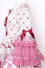 画像4: BABY,THE STARS SHINE BRIGHT / Cinderella きらめく魔法の舞踏会 柄ワンピース  白ｘワイン S-26-07-24-049-BA-OP-AS-ZS (4)