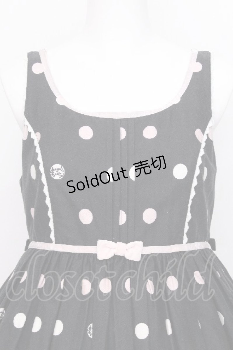 画像3: Angelic Pretty / マシュマロバニー襟付ジャンパースカート  黒 S-26-07-24-057-AP-OP-AS-ZS (3)